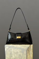 Load image into Gallery viewer, Borsa effetto coccodrillo